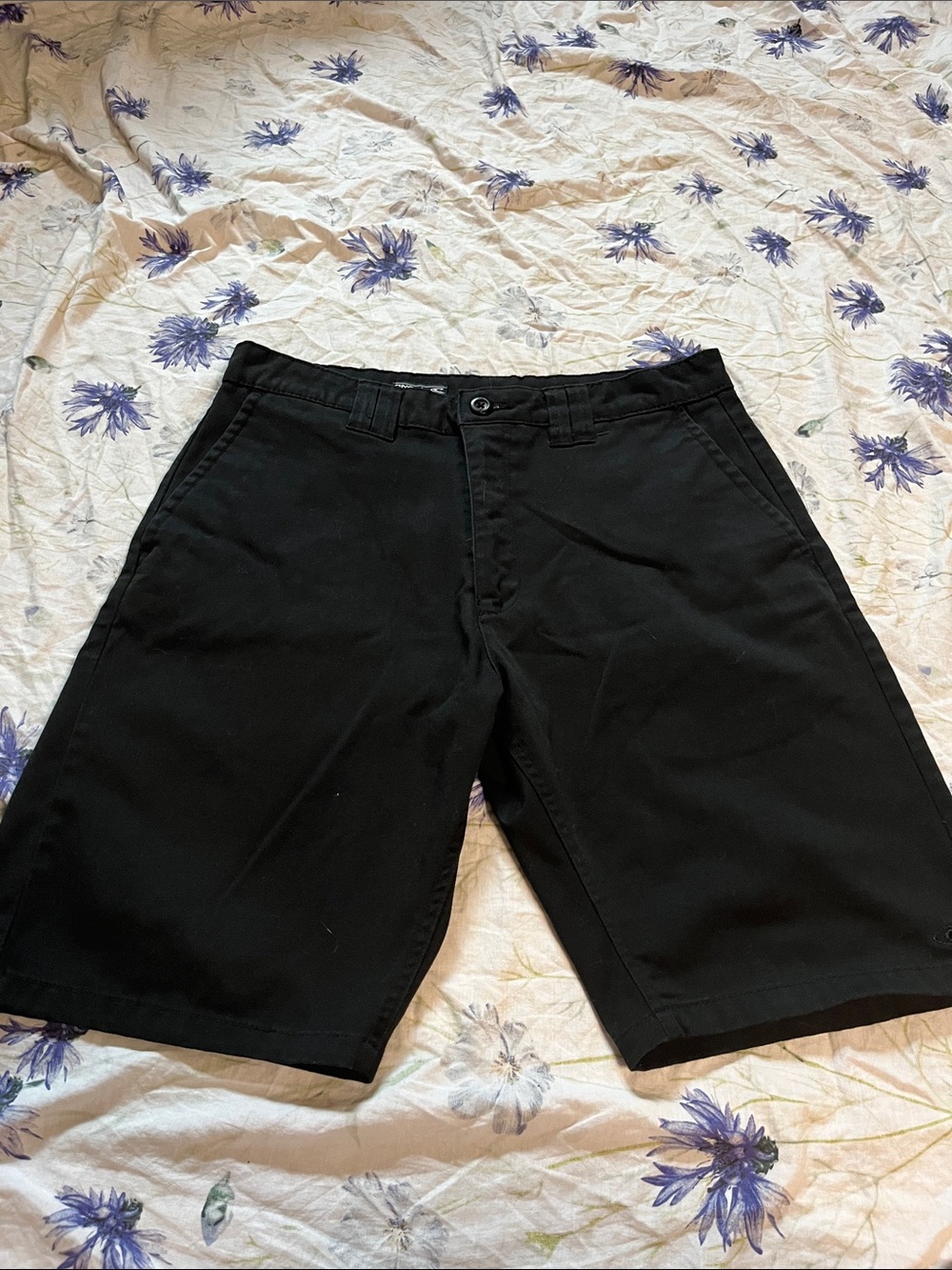 O'Neill Men's Black Flat Front Shorts